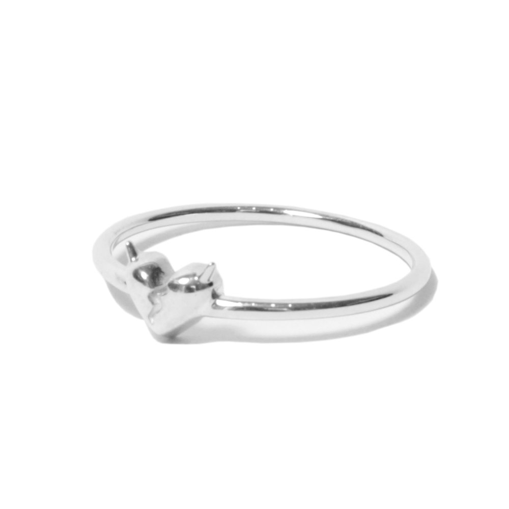 デビルユース Deviluse Tiny Heart Silver Ring-