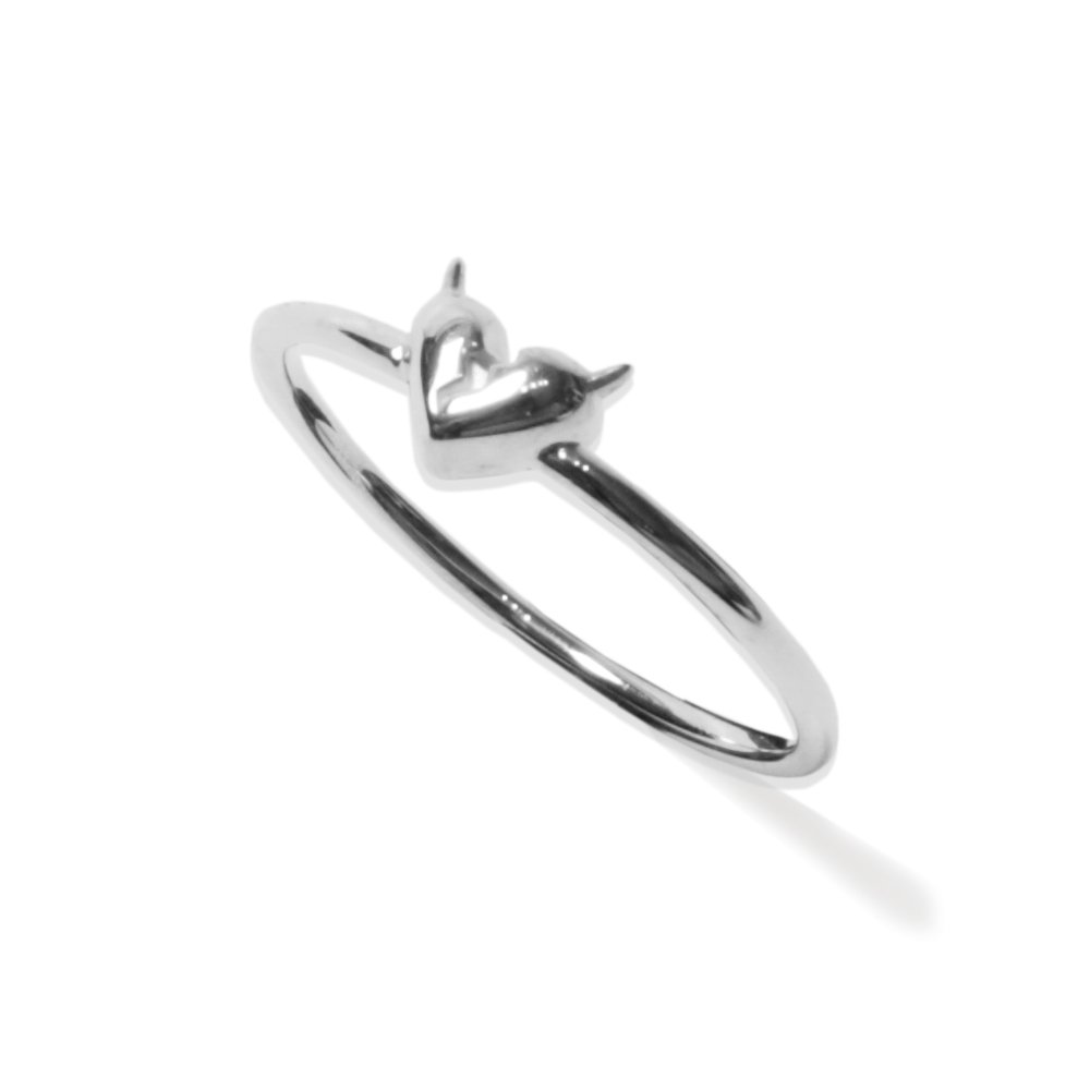 デビルユース Deviluse Tiny Heart Silver Ring-