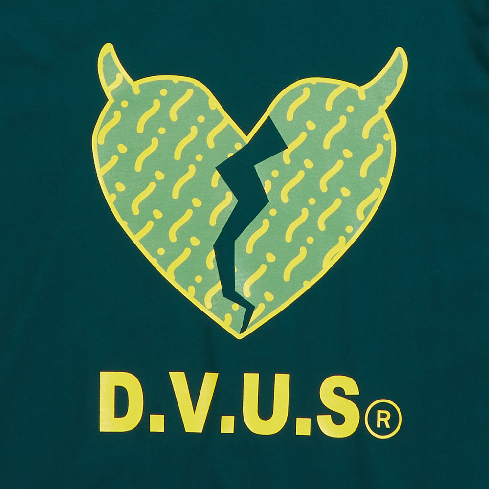 Big Heart L/S T-shirts(Green) Deviluse ONLINE STORE