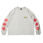 Stack Heart L/S T-shirts(Silver)