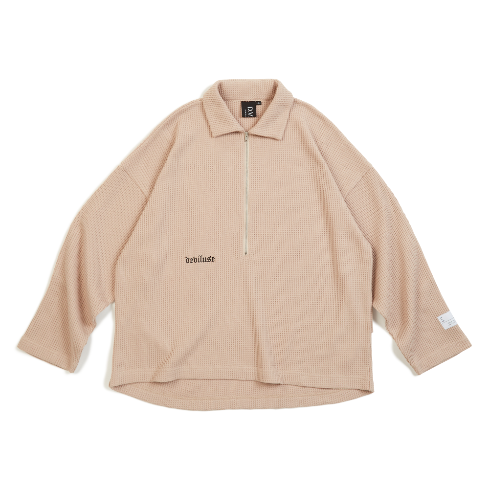 Thermal Half Zip(Khaki) - Deviluse ONLINE STORE