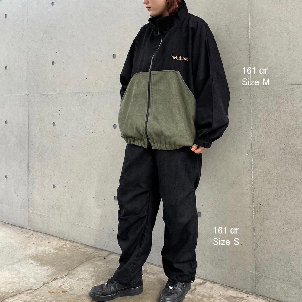 Wide Corduroy Pants(Olive) - Deviluse ONLINE STORE Wide Corduroy Pants(Olive) - Deviluse ONLINE STORE