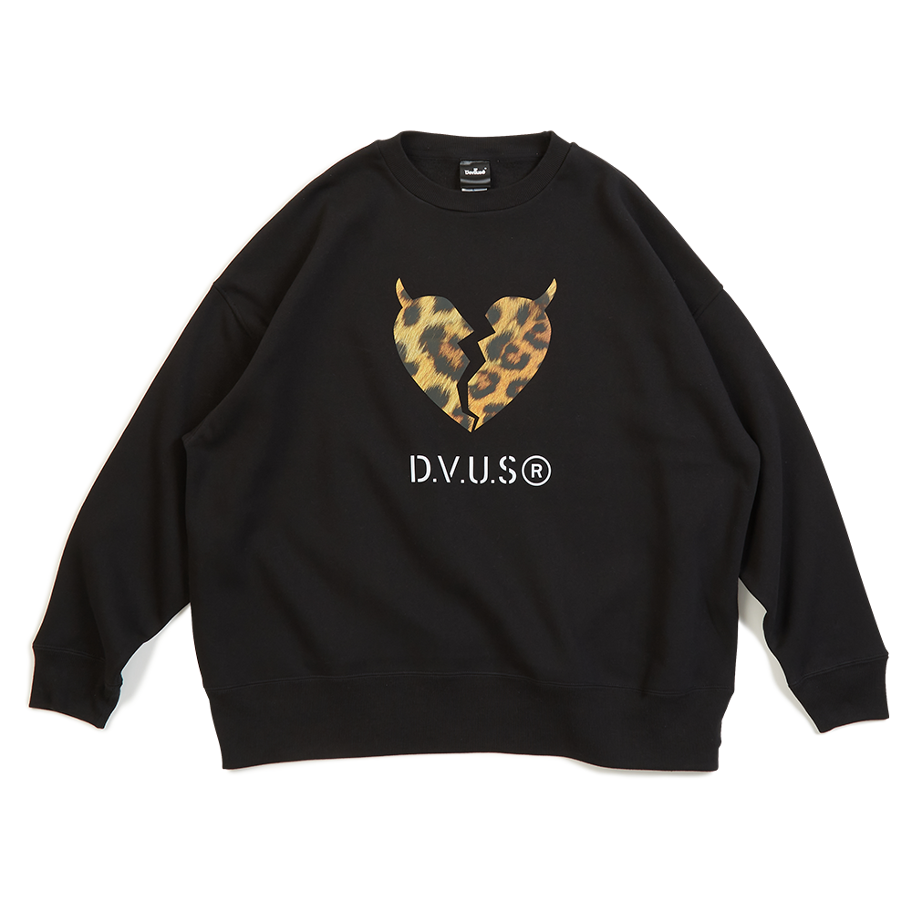 Leopard Crewneck(Black) - Deviluse ONLINE STORE