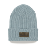 Logo Leather Patch Beanie(Blue)