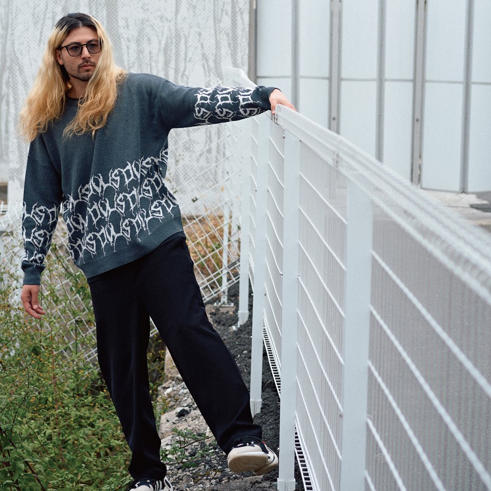 Brutal Knit Crewneck(Gray) - Deviluse ONLINE STORE