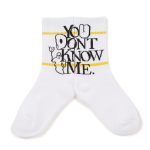 You Don't Know Me Socks(White)
