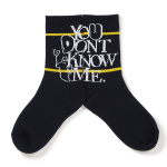 You Don't Know Me Socks(Navy)
