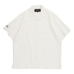 Script Open Collar Shirts(White)