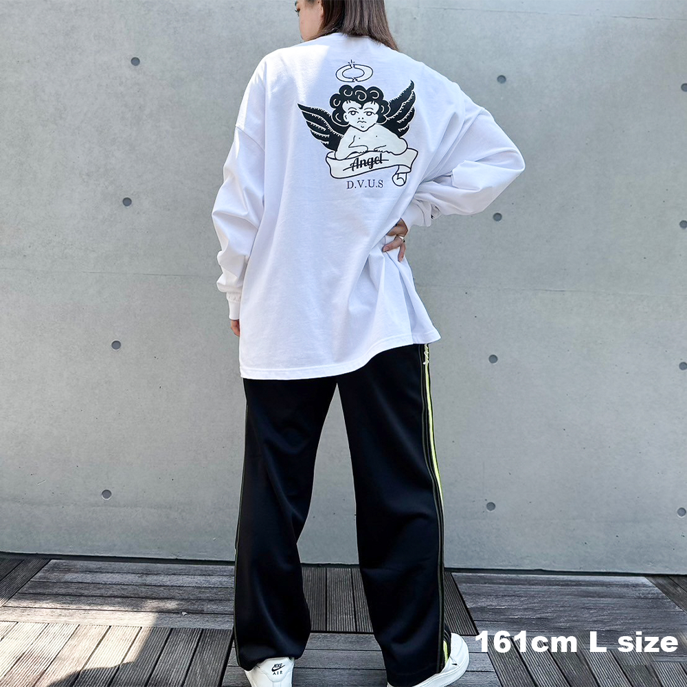 Fallen Angel L/S T-shirts(White) - Deviluse ONLINE STORE Fallen Angel L/S T-shirts(White) - Deviluse ONLINE STORE