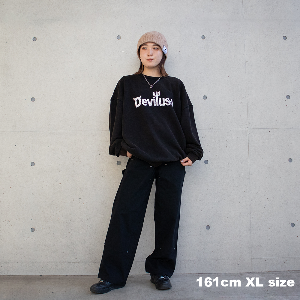 Logo Crewneck(Black) - Deviluse ONLINE STORE Logo Crewneck(Black) - Deviluse ONLINE STORE
