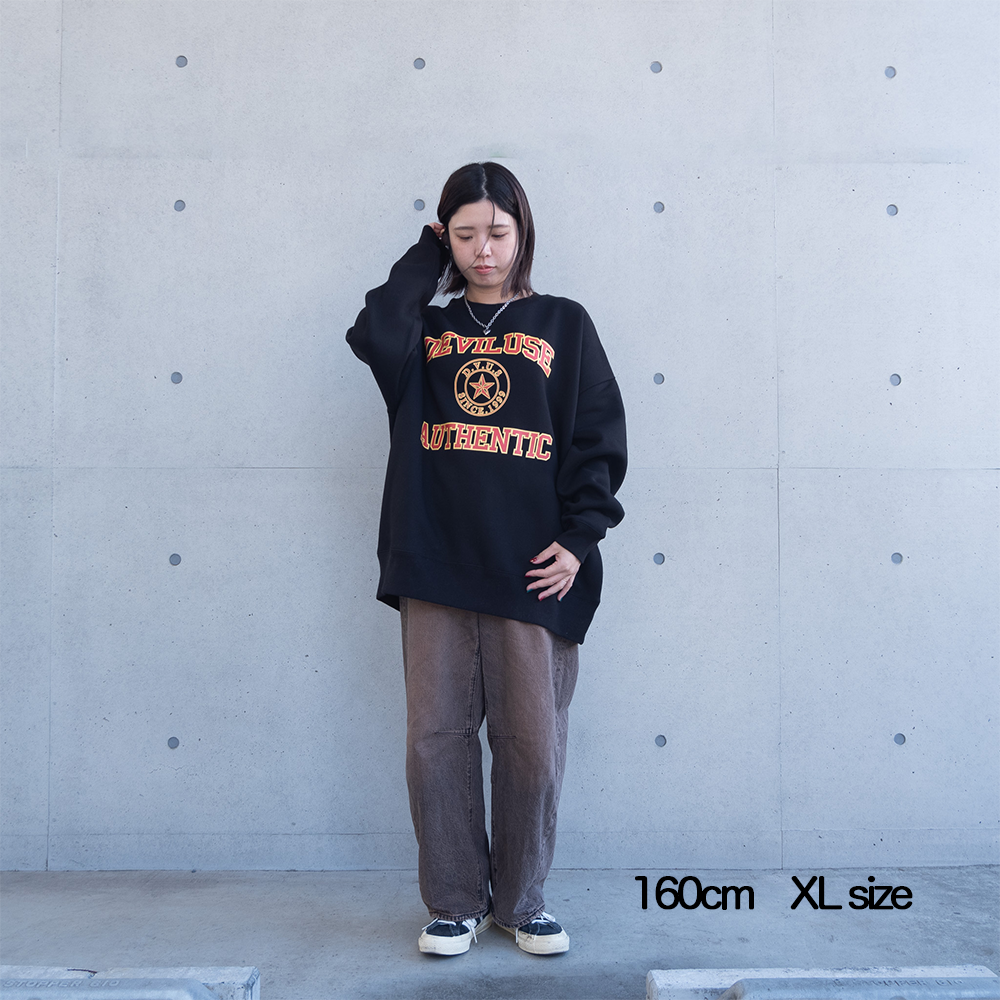 Authentic Crewneck(Navy) - Deviluse ONLINE STORE Authentic Crewneck(Navy) - Deviluse ONLINE STORE