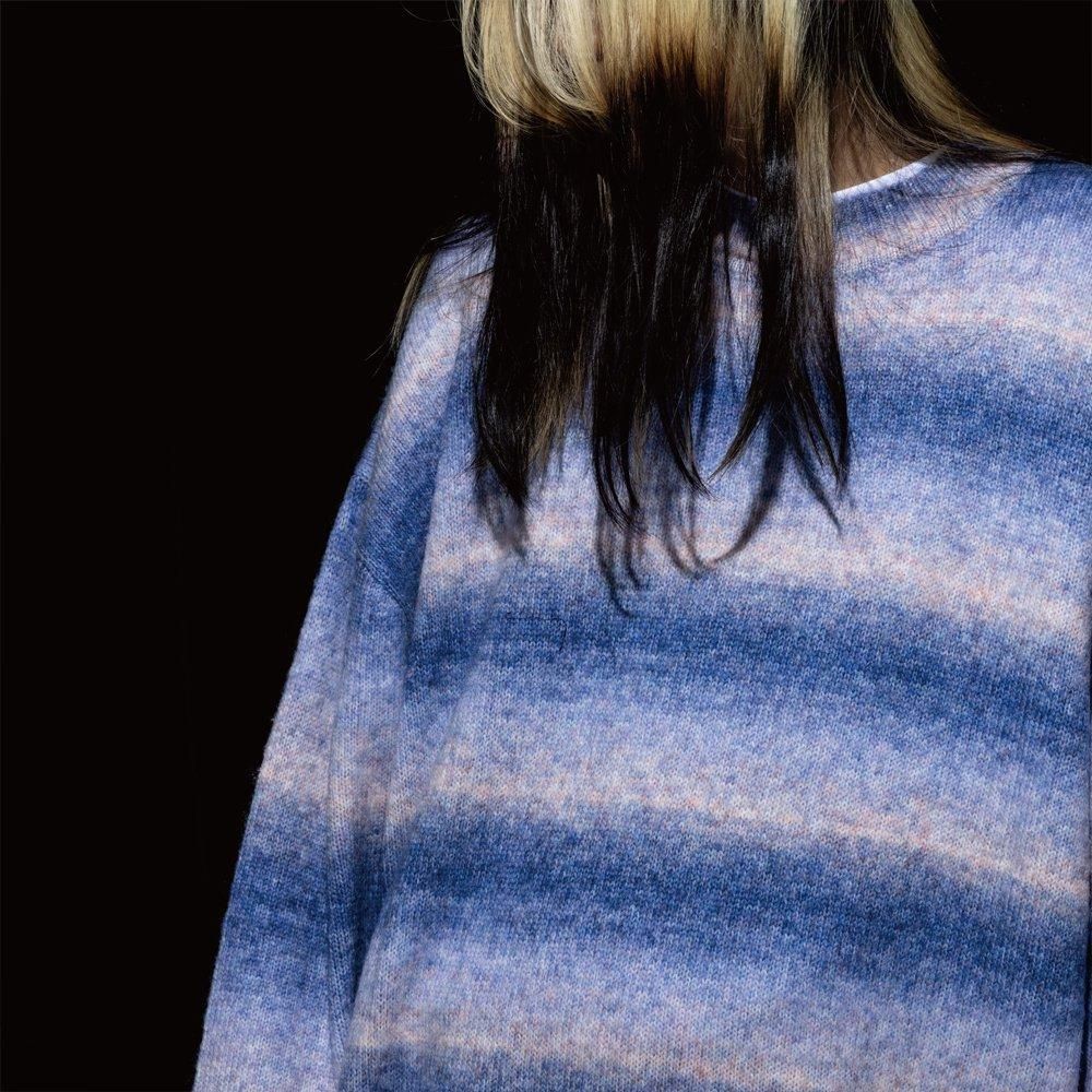 Border Knit Crewneck (Brown) - Deviluse ONLINE STORE
