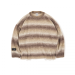 Border Knit Crewneck (Brown)