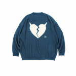 Heartaches Knit Crewneck(Navy)