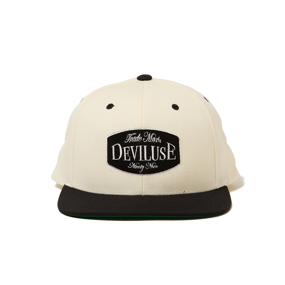 Trade Mark Snap Back Cap(Natural/Black) - Deviluse ONLINE STORE Trade Mark Snap Back Cap(Natural/Black) - Deviluse ONLINE STORE