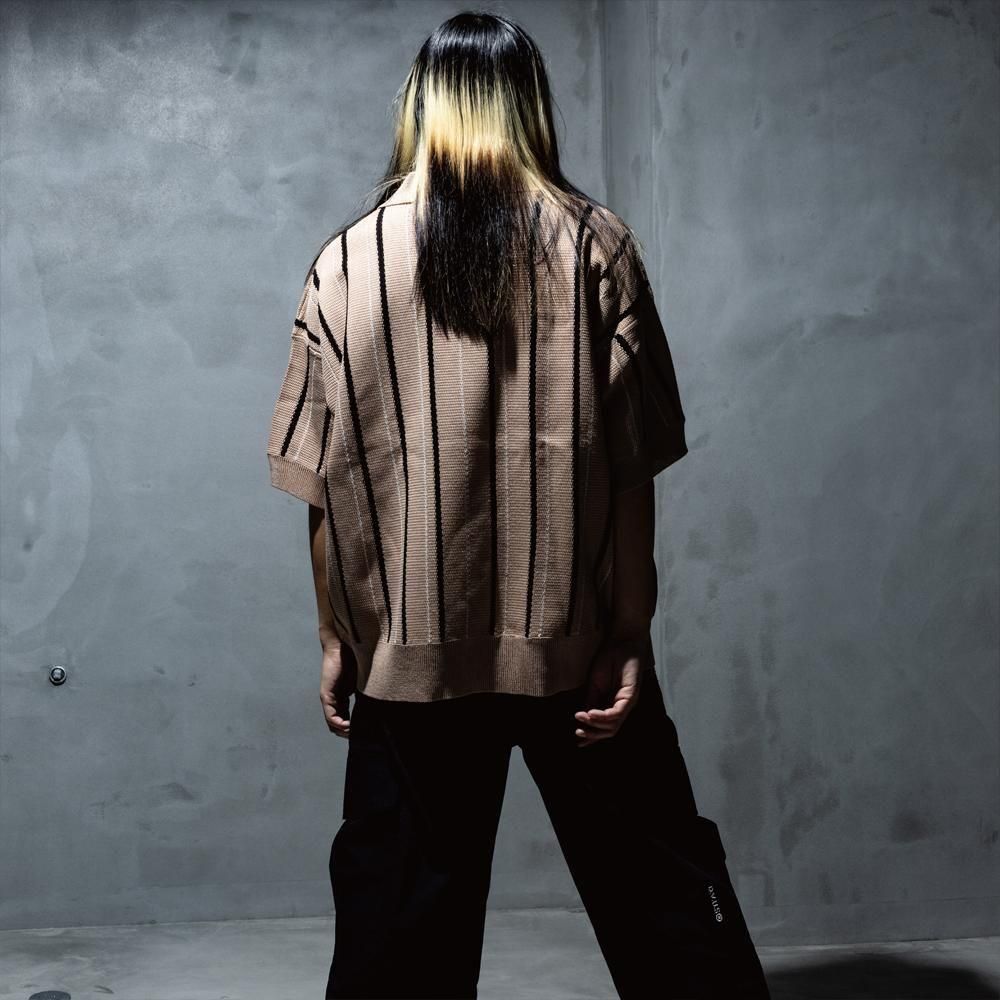Stripe Polo(Black) - Deviluse ONLINE STORE