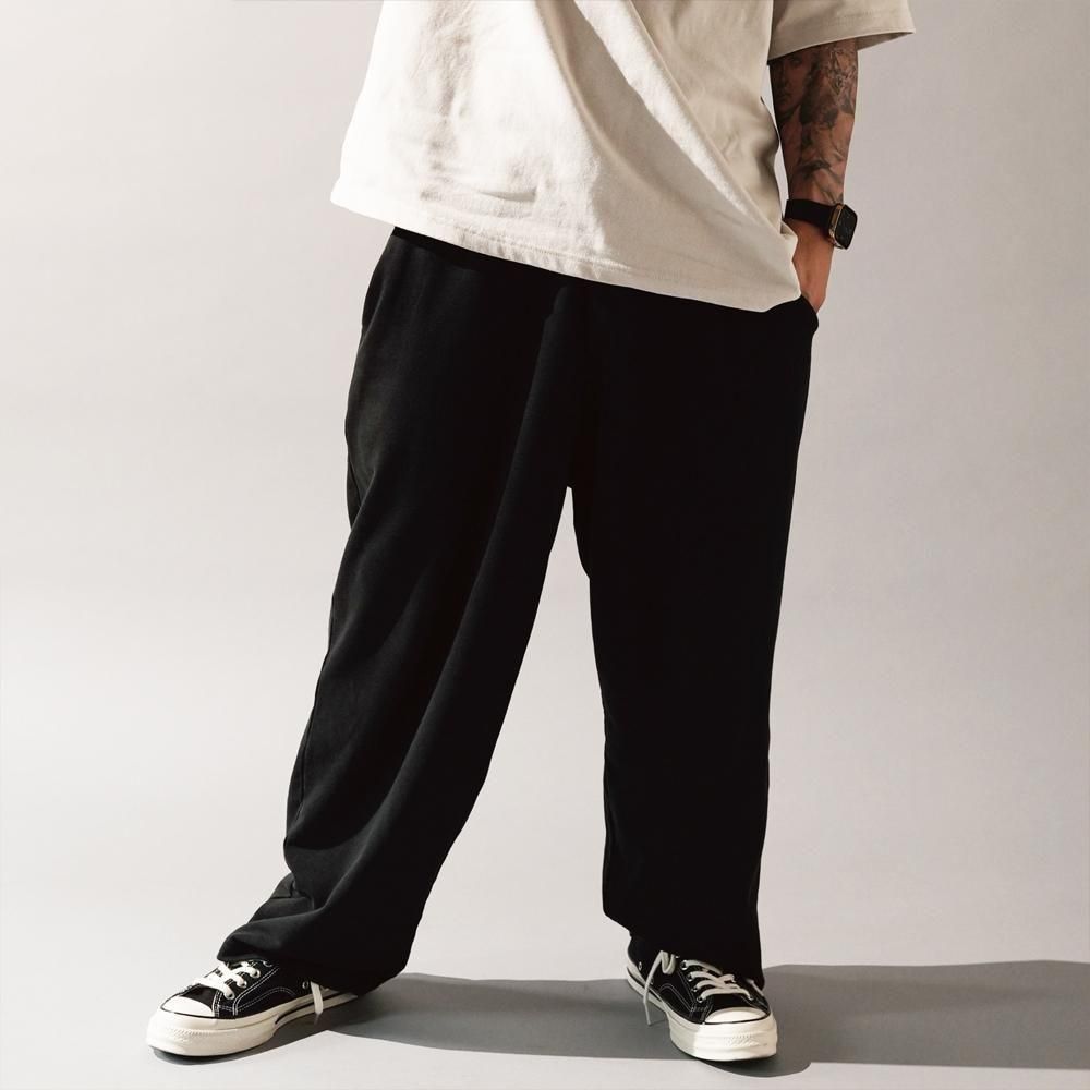 666 Wide Sweat Pants (Washed Blue) - Deviluse ONLINE STORE