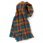 Check Stole(Blue/Orange)