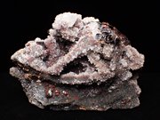 中国産スファレライト、クォーツ＆カルサイト (Sphalerite, Quartz & Calcite / China)