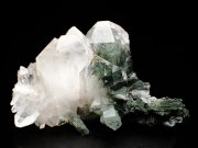 パキスタン産ファーデンクォーツ＆クローライト (Faden Quartz & Chlorite / Pakistan) - 鉱物標本販売店 |  Natural Soma | 共生水晶と仮晶