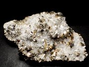 青森県尾太鉱山産 水晶＆黄鉄鉱 (Quartz & Pyrite / Japan)