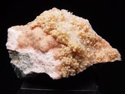 北海道稲倉石鉱山産 菱マンガン鉱＆水晶 (Rhodochrosite & Quartz / Japan)