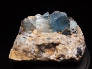 ニューメキシコ産フローライト、ガレーナ＆クォーツ (Fluorite, Galena & Quartz / New Mexico)
