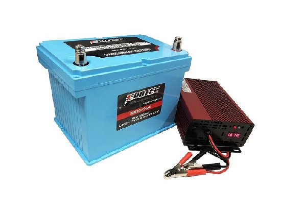 EVOTEC 15V100A リチウムバッテリーSE-151000と専用充電器
