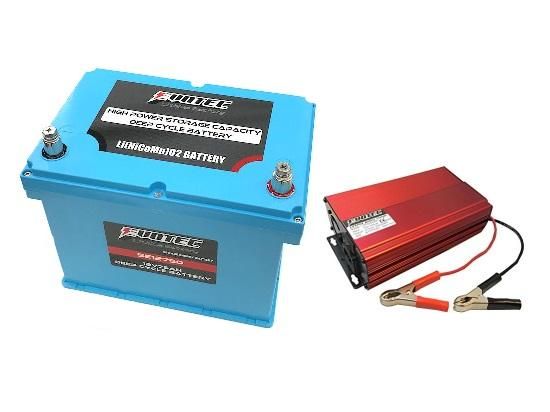 エヴォテック　リチウムバッテリー12V　充電器セット　SE-12750　＜美品＞