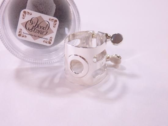 Wood Stone クラリネットリガチャー ソリッドシルバー