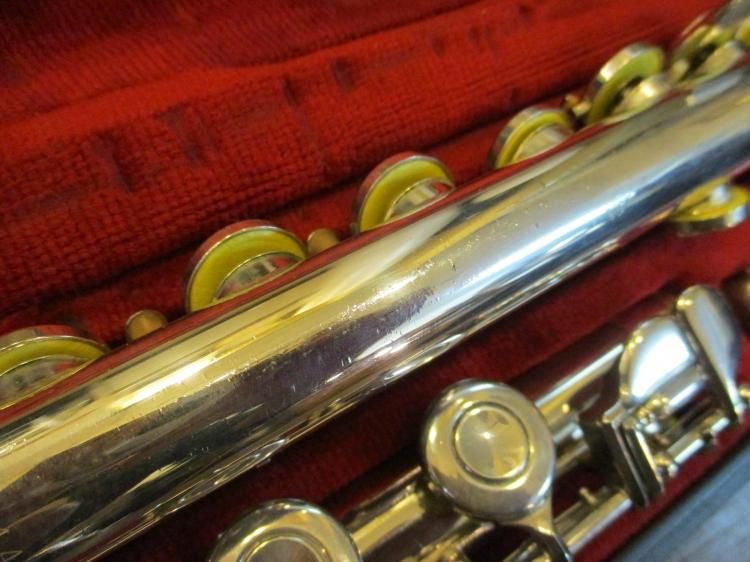 委託品 ヤマハ フルート YFL-311 頭部管銀 全タンポ交換済み