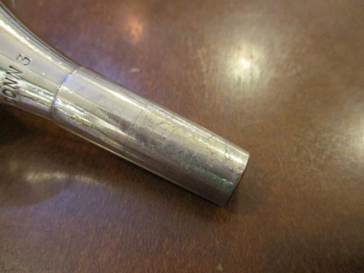 コーン トロンボーンマウスピース 3 細管 ビンテージ - 服部