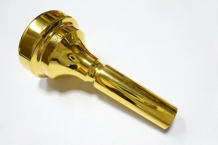 美品　デニスウィック　トロンボーン　マウスピース　細管　金メッキ　12CS 美品 デニスウィック トロンボーン マウスピース 細管 金メッキ