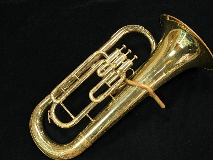 Nikkan 管楽器 ユーフォニアム ゴールド色 管楽器 ニッカンピストンも 