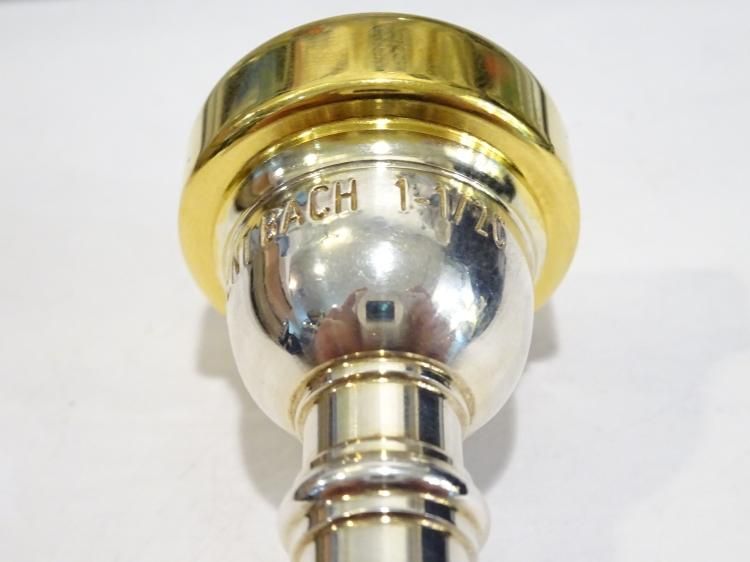 バック トランペット用マウスピース 1-1/2C リム金【西巣鴨