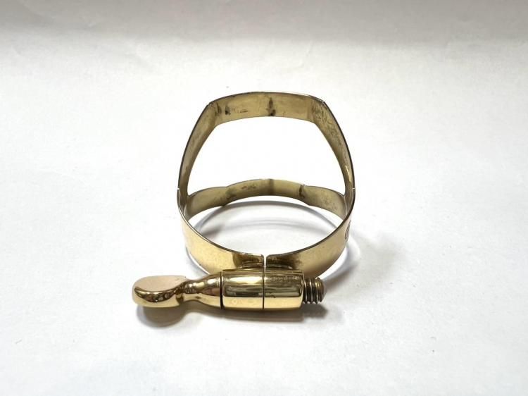 中古】 セルマー テナーサックス用リガチャー キャップ付き 中古】 セルマー テナーサックス用リガチャー キャップ付き