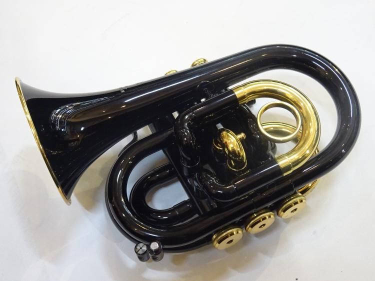 Jupiterジュピター ポケットトランペットJPT-416 黒ブラックニッケル Jupiterジュピター ポケットトランペットJPT-416 黒ブラック