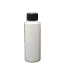 プラスチック容器 100ml PE ホワイト ストレートボトル【スクリューキャップ：ホワイト】※中栓付き 【100個/ロット 送料無料】