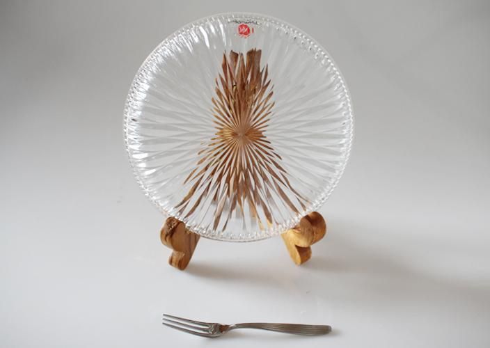 Noritake CRYSTAL　ノリタケクリスタル　デザート皿 昭和レトロNoritake クリスタル 中皿 デザートフォークセット
