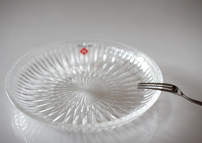 Noritake CRYSTAL　ノリタケクリスタル　デザート皿 昭和レトロNoritake クリスタル 中皿 デザートフォークセット