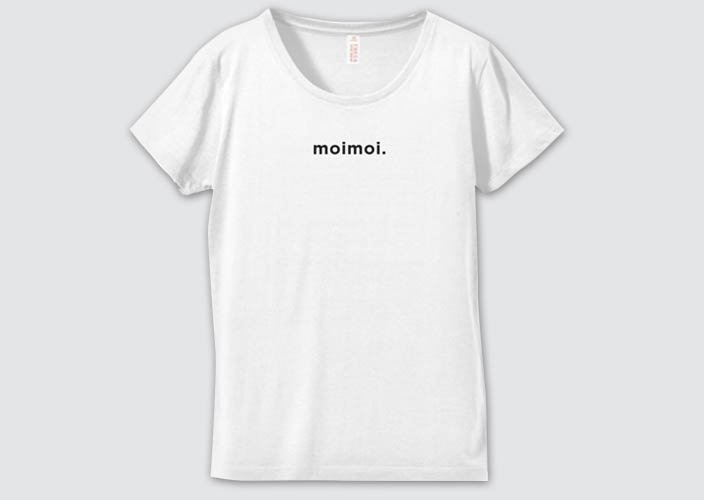 暮らしのたからものオリジナルTシャツ「moimoi」ホワイト - 暮らしのたからもの