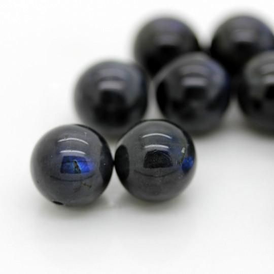 霊性・魂の成長 ブラックラブラドライト ブラックシンデレラ12mm