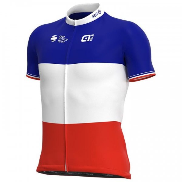 2021 Groupama FDJ グルーパマ　フランソワーズデジュー　半袖ジャージ　フランスチャンピオン仕様　Ale