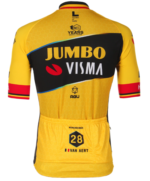 自転車ウェア 2023 Jumbo Visma 半袖ジャージ　 WOUT VAN AERT ヴァンアート仕様 - LOHAS CYCLING