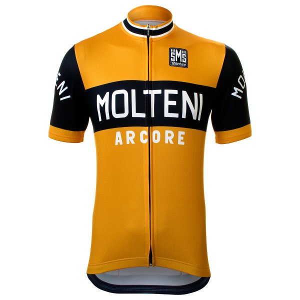 自転車ウェア　レトロシリーズ「Molteni」　半袖ジャージ　復刻版　茶 - LOHAS CYCLING