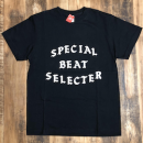 SPECIAL BEAT SELECTER T-SHIRTS : ブラック x ホワイト