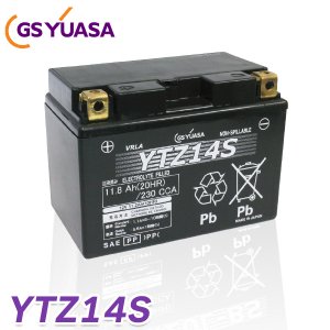 GS YUASA バイク用 バッテリー 液入り 充電済み YTZ14S ( FTZ14S / CTZ14S / STZ14S / DTZ14S / TTZ-14S 互換 )