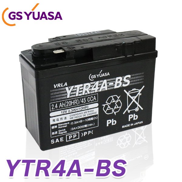 バイク バッテリー YTR4A-BS GS 国産級品質 ユアサ (互換: CT4A-5