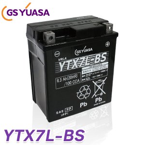 バイク バッテリー YTX7L-BS GS 国産級品質 ユアサ (互換： CTX7L-BS GTX7L-BS FTX7L-BS ) YUASA GSユアサ 送料無料 液入り 充電済み