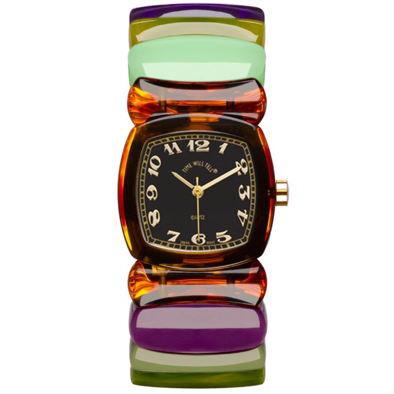 タイムウィルテル 腕時計 - レディース 黒腕時計